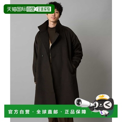 1h可退 日本直邮a.v.v 男装 宽松版型 立领长款大衣 半拉链设计 K