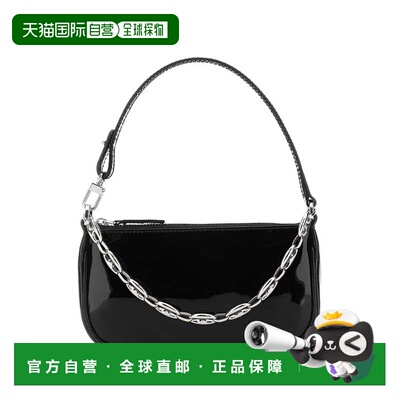 1h可退 香港直邮BY FAR 女士 RACHEL 黑色皮革迷你手袋 20SSMIRAP