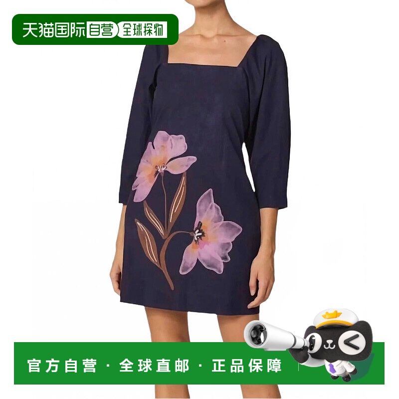 自营cleobellaElectra Mini Dress In Moresco Navy Prn - moresc