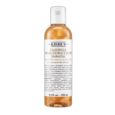欧洲直邮kiehl's爽肤水金盏花舒缓调理改善肌肤泛红平衡250ml正品