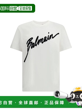 香港直邮BALMAIN 男士T恤 GH1EG000BC86GAB SS2026 白色 Balmain