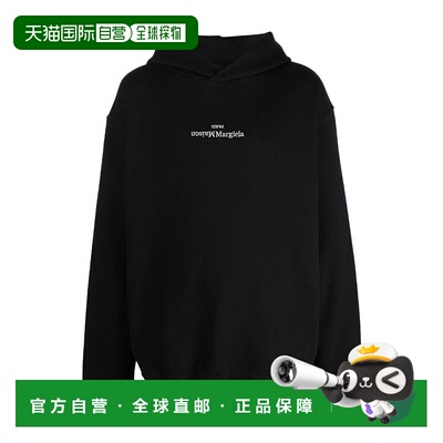 香港直邮Maison Margiela马丁马吉拉刺绣连帽卫衣白色徽标长袖