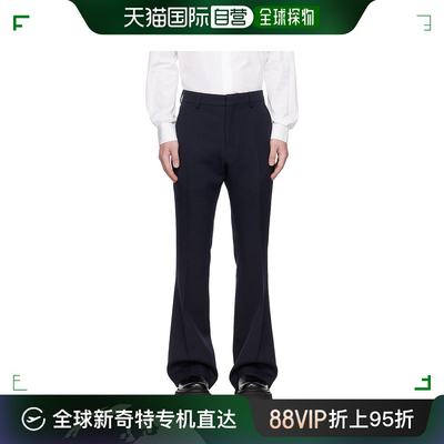 香港直邮潮奢 Ami Paris 男士 海军蓝 Flared 长裤 HTR801WV0004