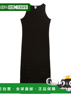 香港直邮INES DE LA FRESSANGE 纯色中长款直筒无袖连衣裙 女款
