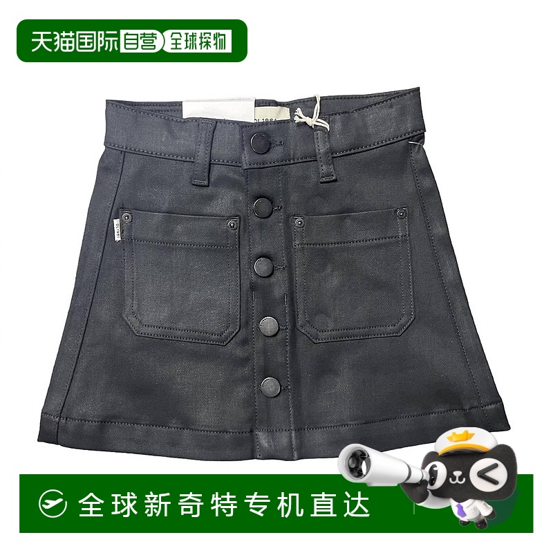 自营 dl1961Tween Jenny 黑色涂层迷你裙 - 黑色涂层 美国奥莱直
