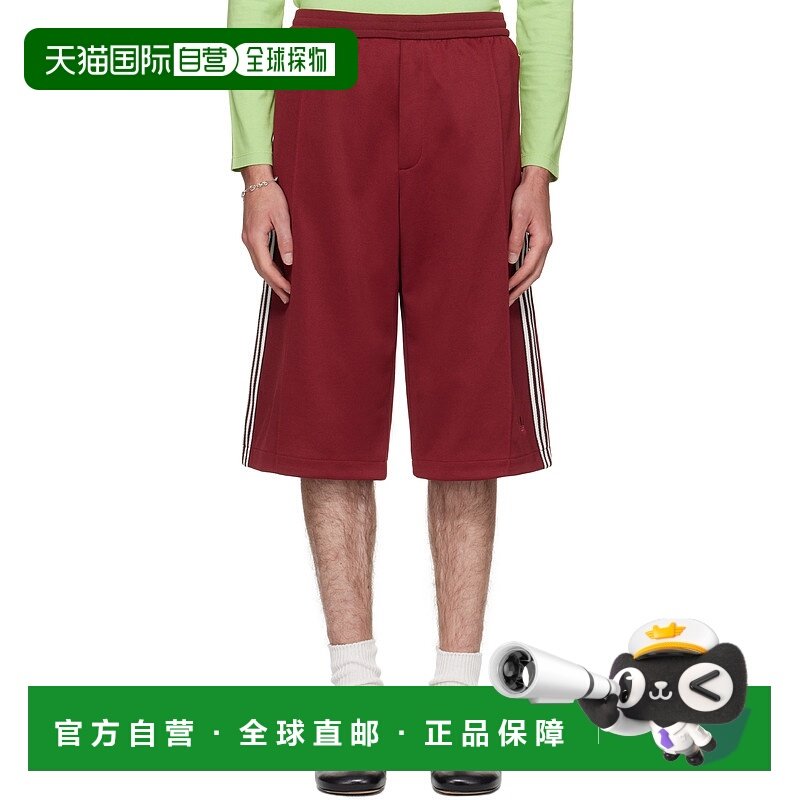 1h可退 香港直邮潮奢 Tom Ford 汤姆 福特 男士 酒红色 adidas Or