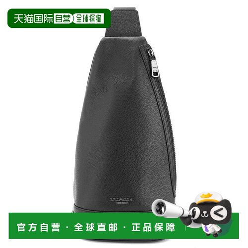 日本直邮COACH 腰包 黑色斜挎包