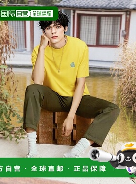 自营欧洲直邮Carhartt Wip 男士黄色棉短袖T恤针织
