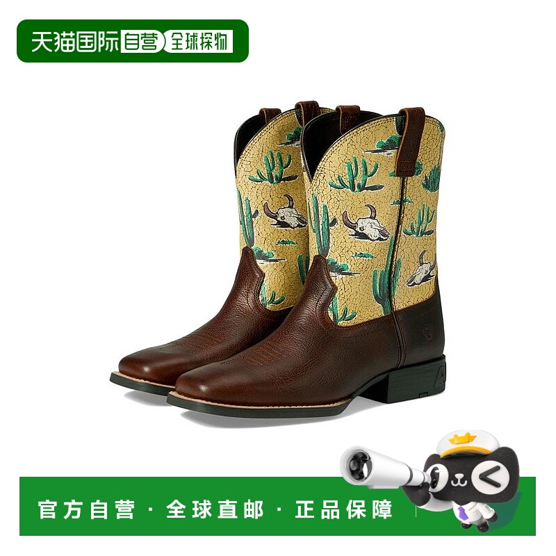 1h可退 【美国直邮】Ariat Kids|圆形宽方头西部靴(小童/大童)