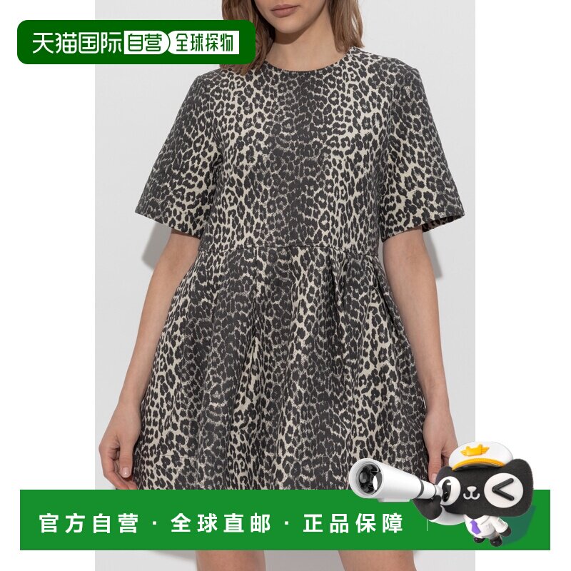 香港直邮GANNI 女士连衣裙 W03626881943 SS2025 【付后1h可退】