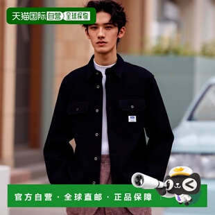 自营 hugo bossOversize-fit shirt in structured cotton - blac