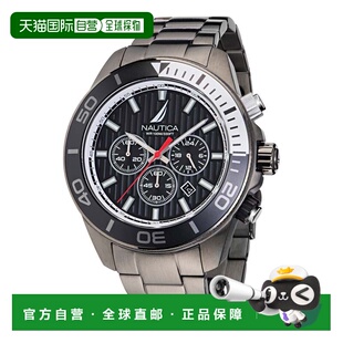自营Nautica Mens Nautica One Stainless Steel Chronograph Wat
