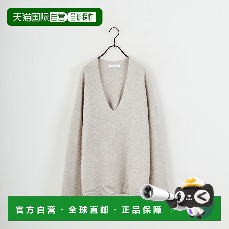 1h可退 日本直邮Jeans Factory Clothes 女装 深V领 狐狸毛混纺针