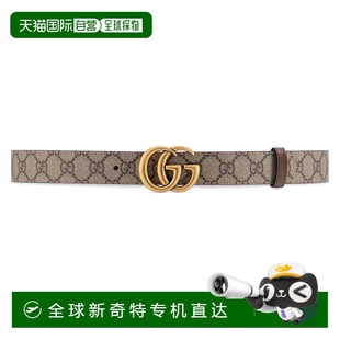 香港直邮潮奢 古驰 1h可退 Gucci 65941792 女士 双G带扣双面腰带