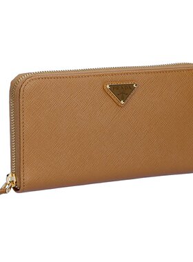 日本直邮普拉达 PRADA 长款 钱包 1ML506 QHH F03BH 焦糖色 0