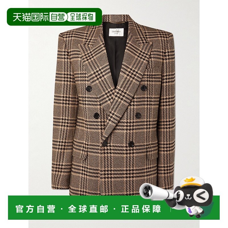 香港直邮Saint Laurent 圣罗兰 女士 真丝羊绒夹克 837047Y3J67,男装,夹克,淘宝优惠券,粉丝福利购,淘宝优惠卷