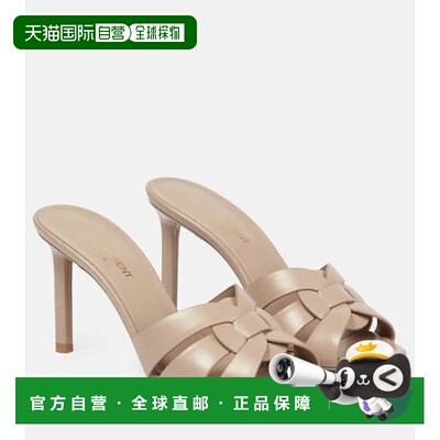 1h可退 香港直邮Saint Laurent 圣罗兰 女士 Tribute 85 皮质凉鞋
