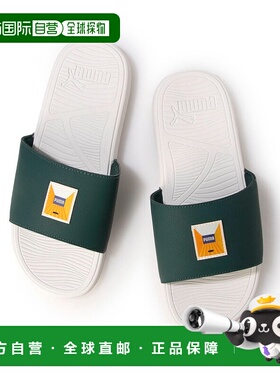 日本直邮 Cool Cat 男士淋浴凉鞋 Greenside 白色彪马厚底 400678