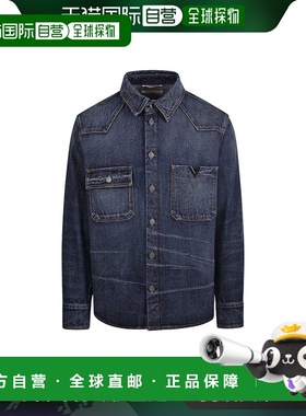 香港直邮VALENTINO 男士衬衫 4V3DB02R9YN528 AW2024 蓝色