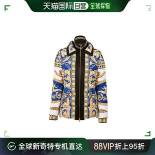 范思哲 香港直邮VERSACE 女士精致巴洛克大翻领休闲夹克A8027366