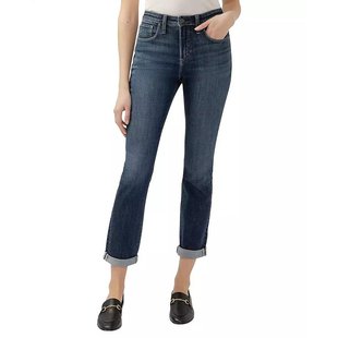 女士 Beau 高腰修身 美国直邮Silver 奢华弹力牛仔裤 Jeans