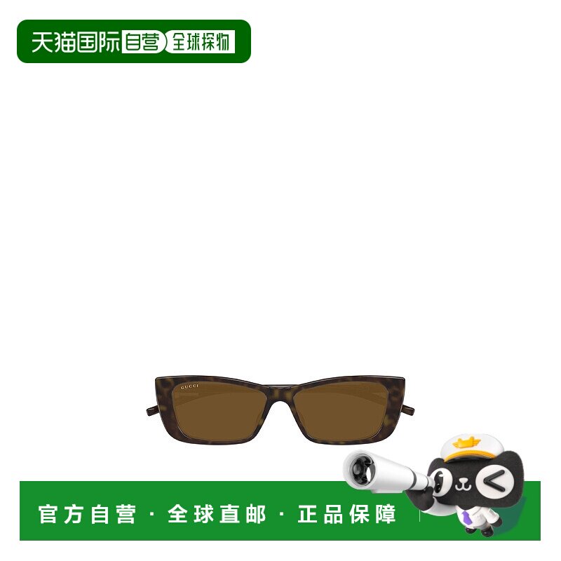 香港直邮GUCCI 女士眼镜 GG1681S004 AW2024 棕色 几何框太阳镜