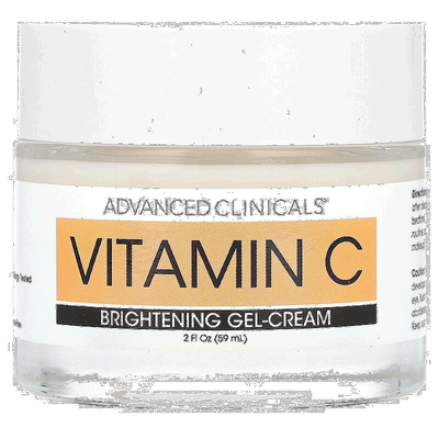 香港直邮Advanced Clinicals维生素C乳霜洁白凝胶保湿59ml正品