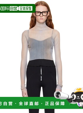 1h可退 香港直邮off-white 女士 灰色 Seethr 高领衫 OWHF037S23K