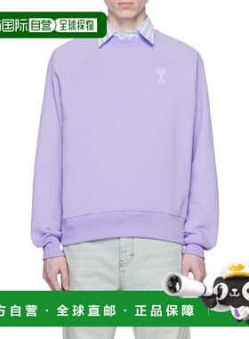 香港直邮Ami Paris 男士针织毛衣 SPUSW004747507 SS2023 紫色