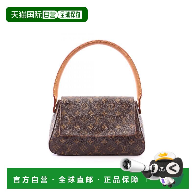 日本直邮中古LV路易威登女包A级95新mini Looping迷你名媛包手提