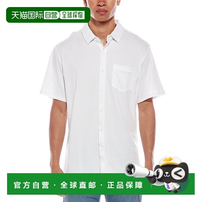 自营 vintage summer复古夏季表演Seersucker衬衫-白色 美国奥莱