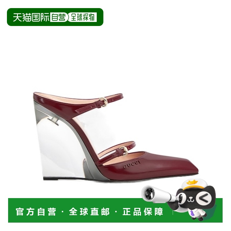 香港直邮Gucci 坡跟穆勒鞋 827856CLG00