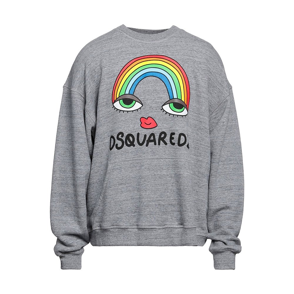 潮奢 Dsquared2 二次方 男士 卫衣 grey灰色 舒适时尚