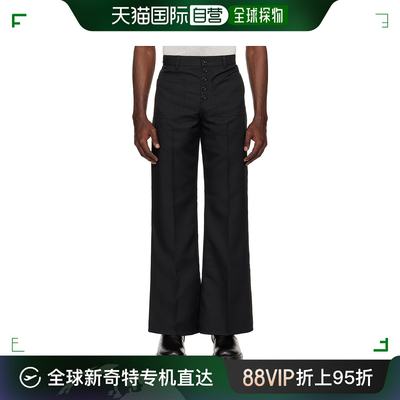 香港直邮潮奢 Courreges 男士 黑色 Multiflex 长裤 124CPA201PL0