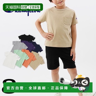 T恤 口袋 T303有米白色 牛津 日本直邮Champion 020 儿童短袖