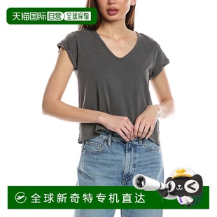 V領(lǐng)T恤 直發(fā) saintsAllSaints 自營(yíng) Anna 美國(guó)奧萊 all 黑色