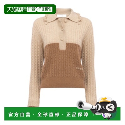 香港直邮Chloe 羊毛和羊绒针织领套衫 CH25WMP19570