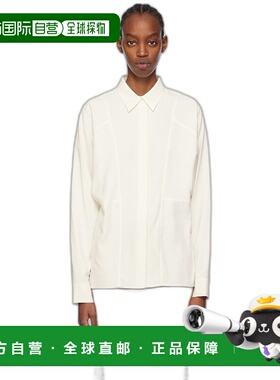 1h可退 香港直邮潮奢 TOTÊME 女士 灰白色拼接衬衫 241WRT989FB00