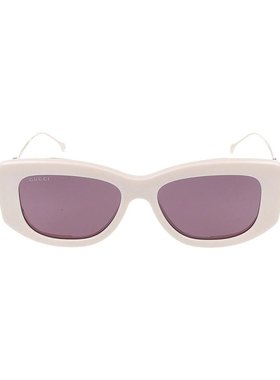 GUCCI 女士眼镜 GG1566S003 AW2024 粉红色 几何框太阳镜
