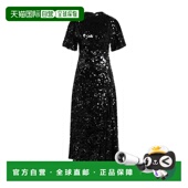 香港直邮潮奢 高雅连衣裙 GANNI 1h可退 甘尼 女士 black黑色 舒