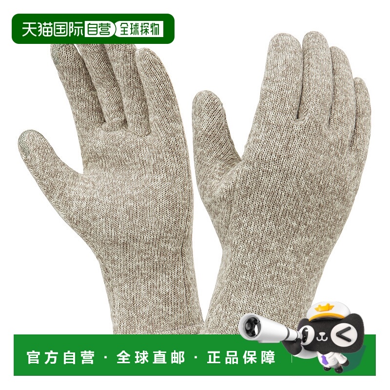 日潮跑腿Montbell蒙贝欧女士针织手套保暖透气休闲1118547羊毛