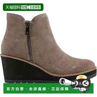 自营Easy Spirit Jayda Boots Womens Taupe Suede Wedge Heel An