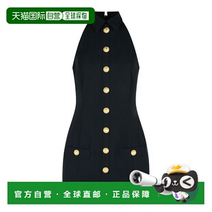 黑色 香港直邮BALMAIN AW2025 FF1R5131WC090PA 纽扣 女士连衣裙