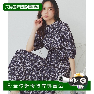 1h可退 日本直邮index 女士小花印花立领连衣裙 C5852026202501