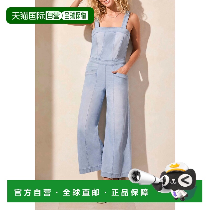 自营tribal蓝色牛仔连体衣 美国奥莱直发
