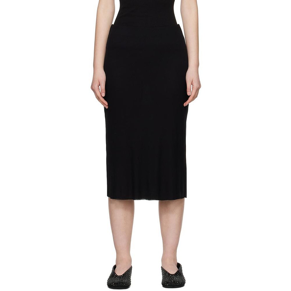 KHAITE|黑色“The Leema”中长裙