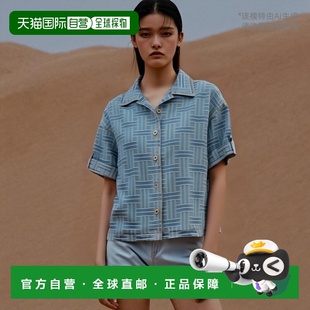 SS2025 FF52DC2496J4DB 蓝色 短袖 香港直邮KENZO 衬衫 女士衬衫