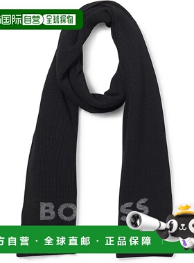自营Hugo Boss Men's Elio Scarf, Black - black 美国奥莱直发