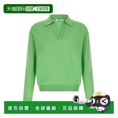 香港直邮AURALEE 男士 'Skipper' Polo衫 A26SP02SCMINTGREEN