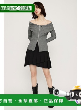 日本直邮SLY RANDOM HEM PLEATS短裙 [SL3994EW029768] 黑色a字裙